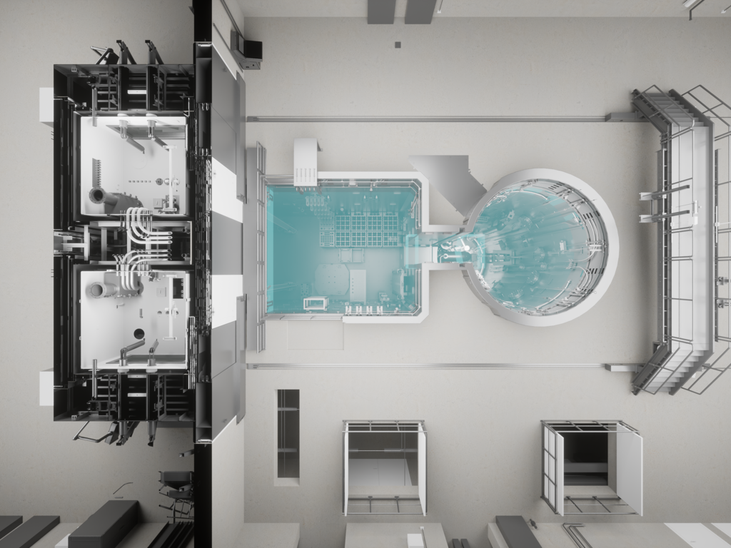 Section Reactor Hall Top View