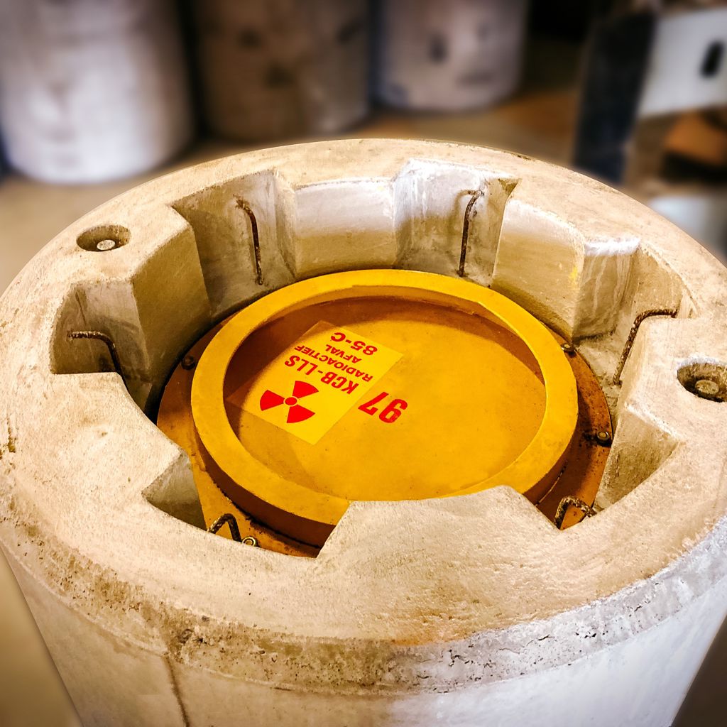 Foto Van Radioactief Afval Bewerkt
